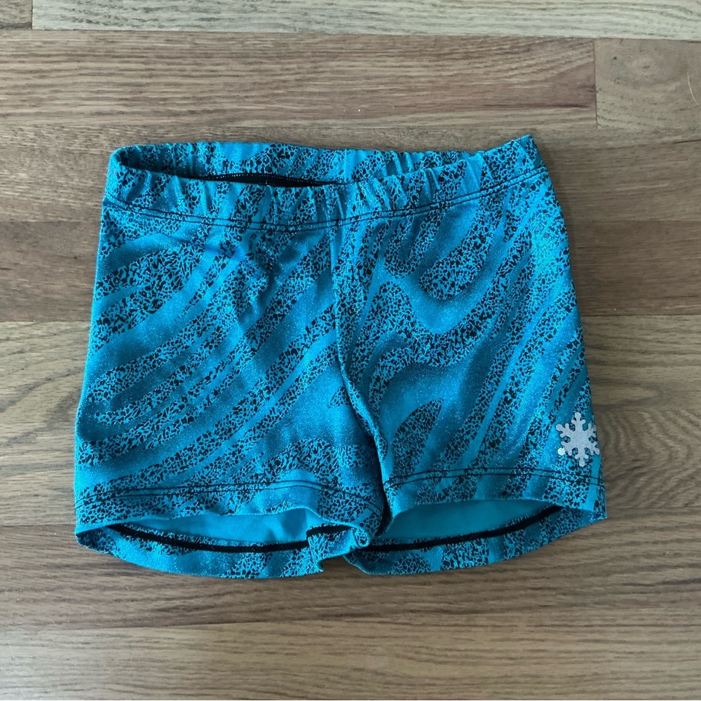 Snowflake women gymnastics shorts size adult XS